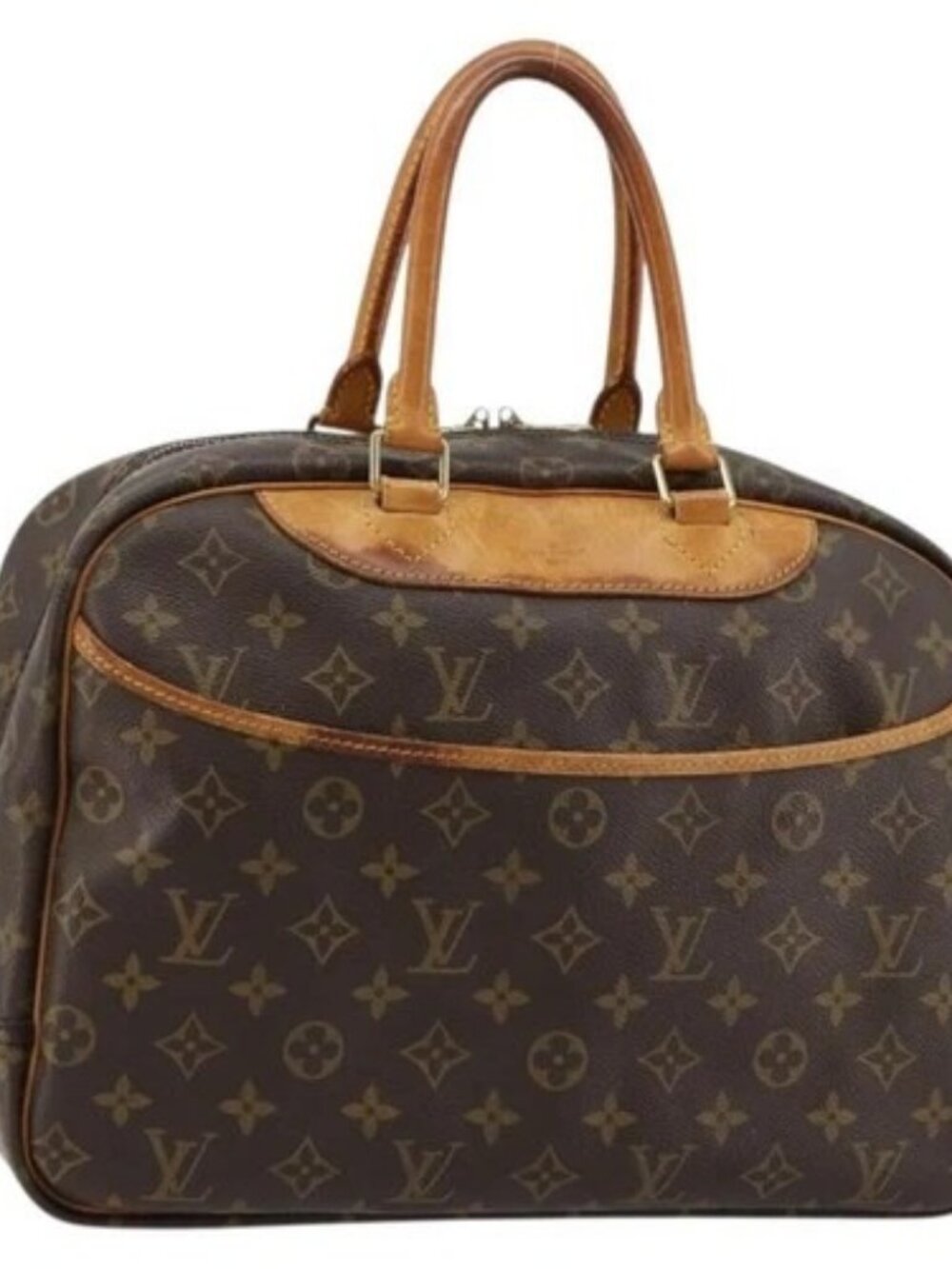 LOUIS VUITTON Monogram Deauville Hand Bag M47270 LV Auth 180317